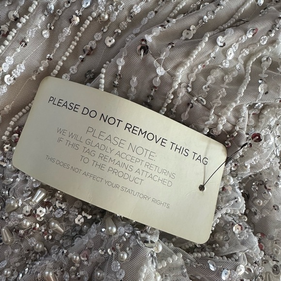 ✔️#63B Brand new with tags Adrianna Papell beaded capelet dress in I it Bscot - Picture 12 of 16